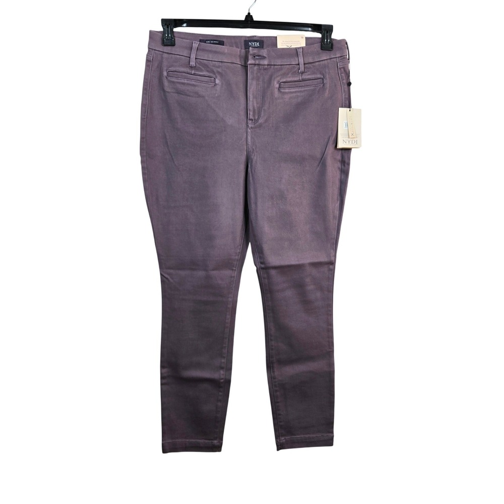 NYDJ Womens Purple Amethyst Lift Tuck Ami Skinny High Rise Jeans 16 NEW Chic